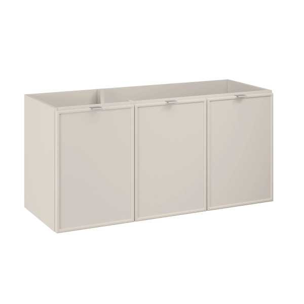 Szafka pod umywalkę 120cm wisząca kaszmirowy mat trzydrzwiowa BELLA CASHMERE 82-120-46-3D, Comad